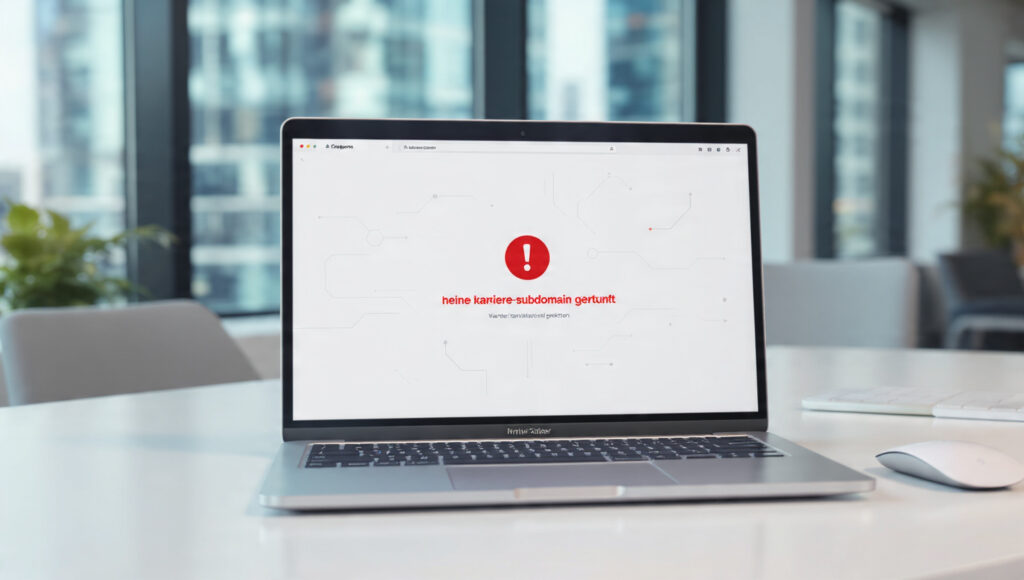 Keine Karriere-Subdomain Gefunden